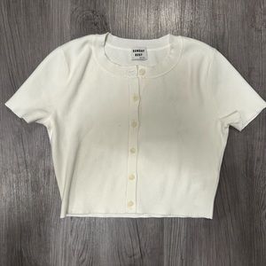 Sunday best t shirt cardigan